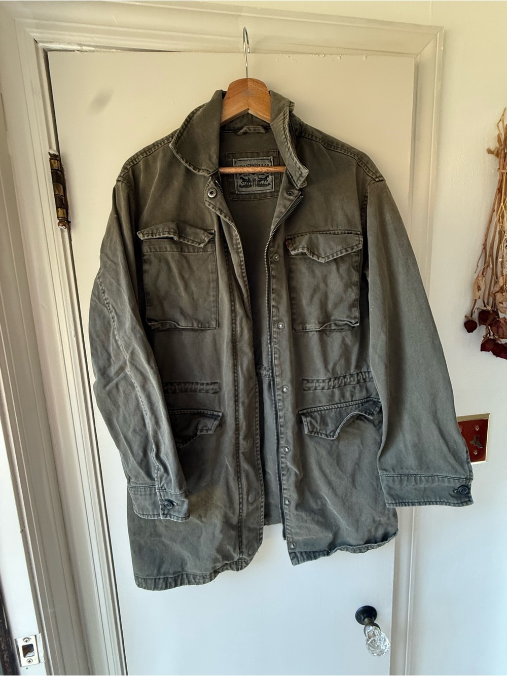 Levi’s Vintage Military-Style Olive Green Women’s Jacket